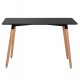 Τραπέζι "MINIMAL" από ξύλο/mdf σε χρώμα μαύρο/φυσικό 120x60x74