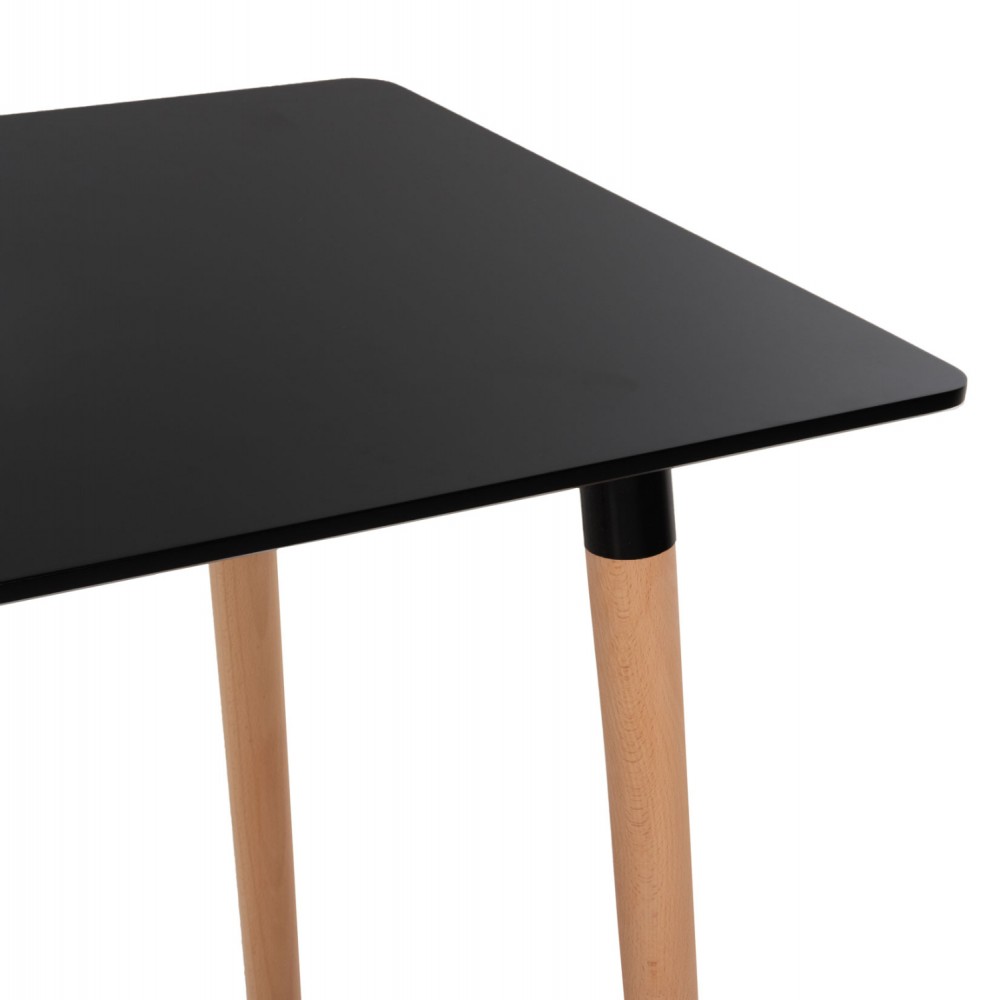 Τραπέζι "MINIMAL" από ξύλο/mdf σε χρώμα μαύρο/φυσικό 120x60x74