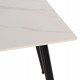 Τραπέζι "SINTERED" από sintered stone σε χρώμα λευκό μαρμάρου 160x90x76