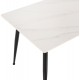 Τραπέζι "SINTERED" από sintered stone σε χρώμα λευκό μαρμάρου 160x90x76