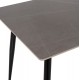 Τραπέζι "SINTERED" από sintered stone σε χρώμα γκρί μαρμάρου 160x90x76
