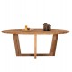 Τραπεζαρία "CARIB" από ξύλο σε χρώμα φυσικό 209x109x80