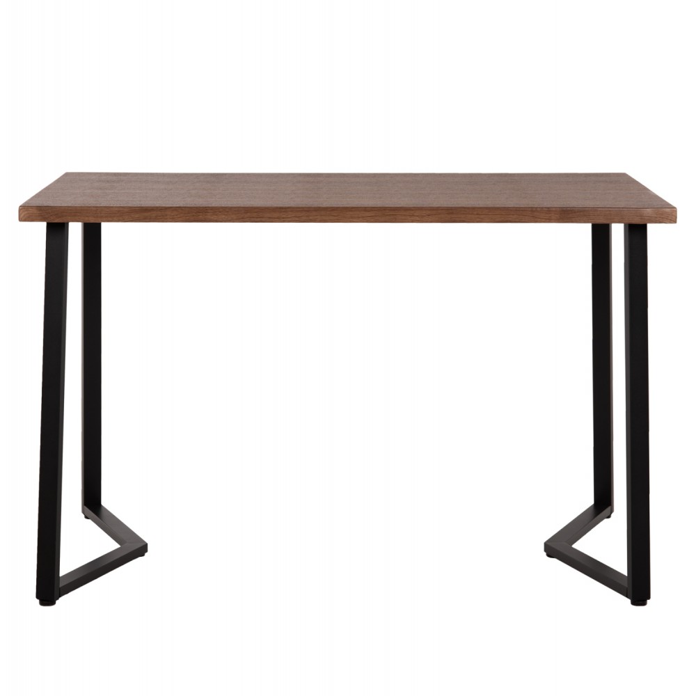 Τραπέζι τραπεζαρίας "JAY" σε χρώμα καρυδί/μαύρο 120x70x76