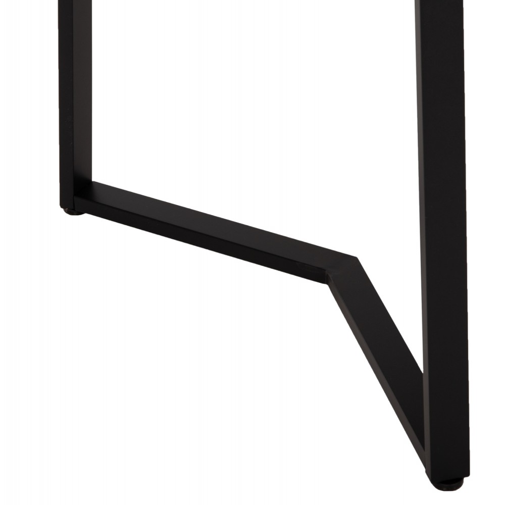 Τραπέζι τραπεζαρίας "JAY" σε χρώμα καρυδί/μαύρο 120x70x76