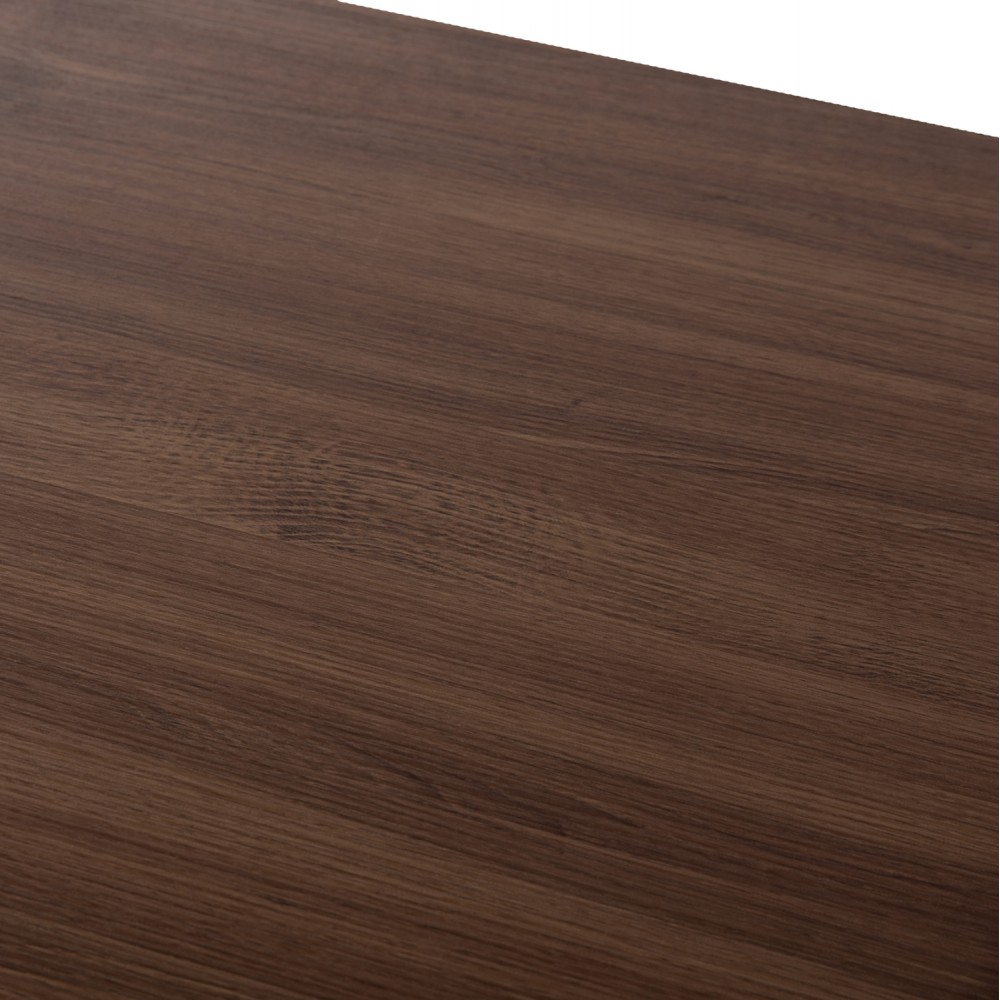 Τραπέζι τραπεζαρίας "JAY" σε χρώμα καρυδί/μαύρο 120x70x76