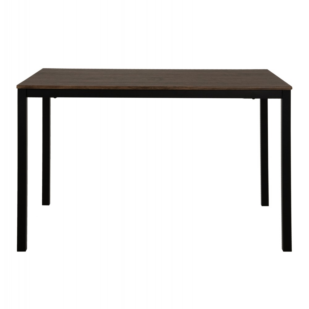 Τραπεζαρία "GOOSE" σε χρώμα καρυδί/μαύρο 120x80x75