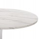 Τραπέζι από mdf/μέταλλο σε χρώμα λευκό Φ120x74