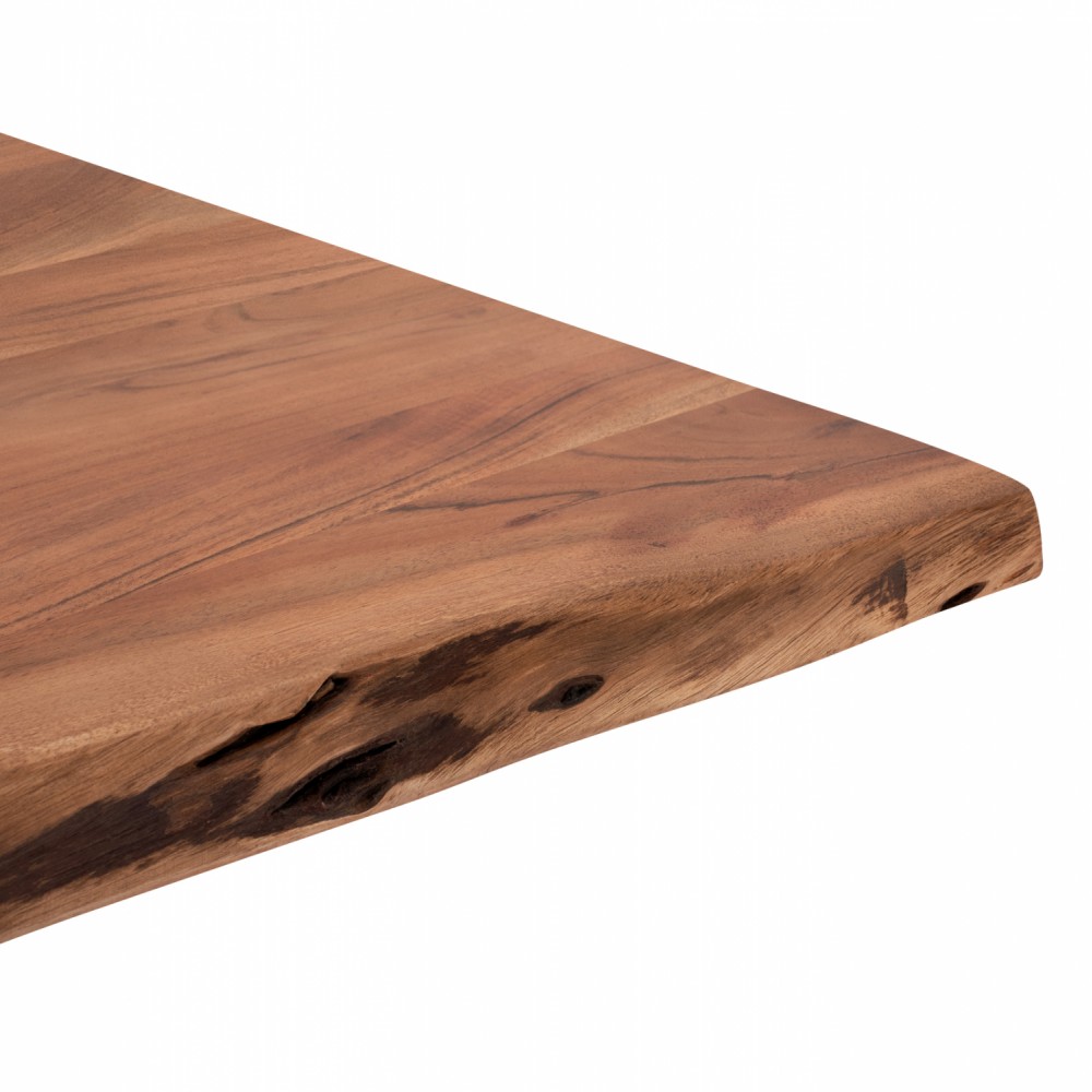 Τραπέζι "MONTANA SUPERIOR" από ξύλο/μέταλλο σε χρώμα φυσικό/μαύρο 160x90x77