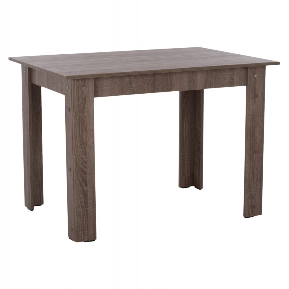 Τραπέζι τραπεζαρίας σε χρώμα σταχτί 110x80x77