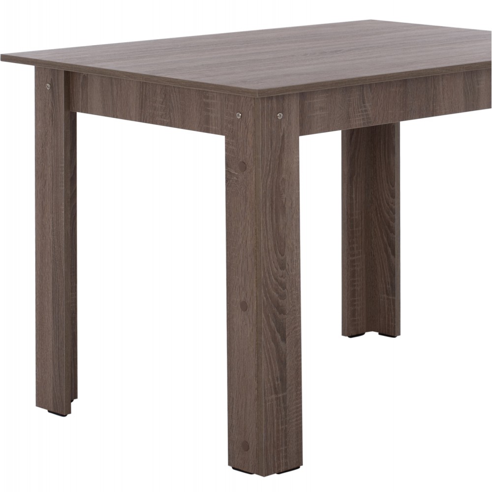 Τραπέζι τραπεζαρίας σε χρώμα σταχτί 110x80x77