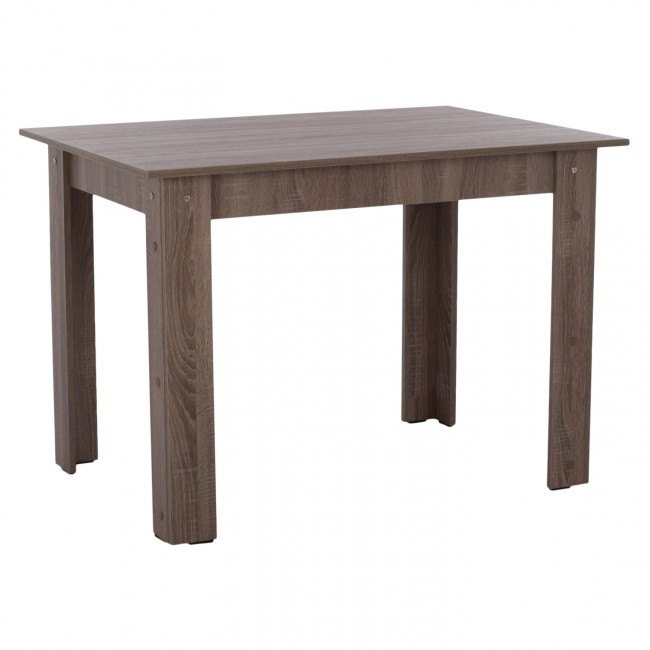 Τραπέζι τραπεζαρίας σε χρώμα σταχτί 110x80x77