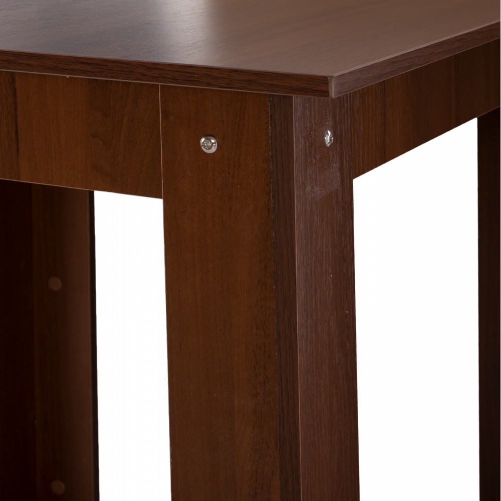 Τραπέζι τραπεζαρίας "KELVIN" σε χρώμα καρυδί 80x80x77