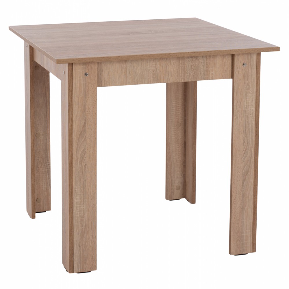 Τραπέζι τραπεζαρίας "KELVIN" σε χρώμα σονόμα 80x80x77