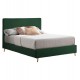 Κρεβάτι διπλό "INDRA" από ύφασμα σε χρώμα κυπαρισσί 160x200
