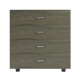 Συρταριέρα με τέσσερα συρτάρια σε χρώμα dark olive 80x40x83