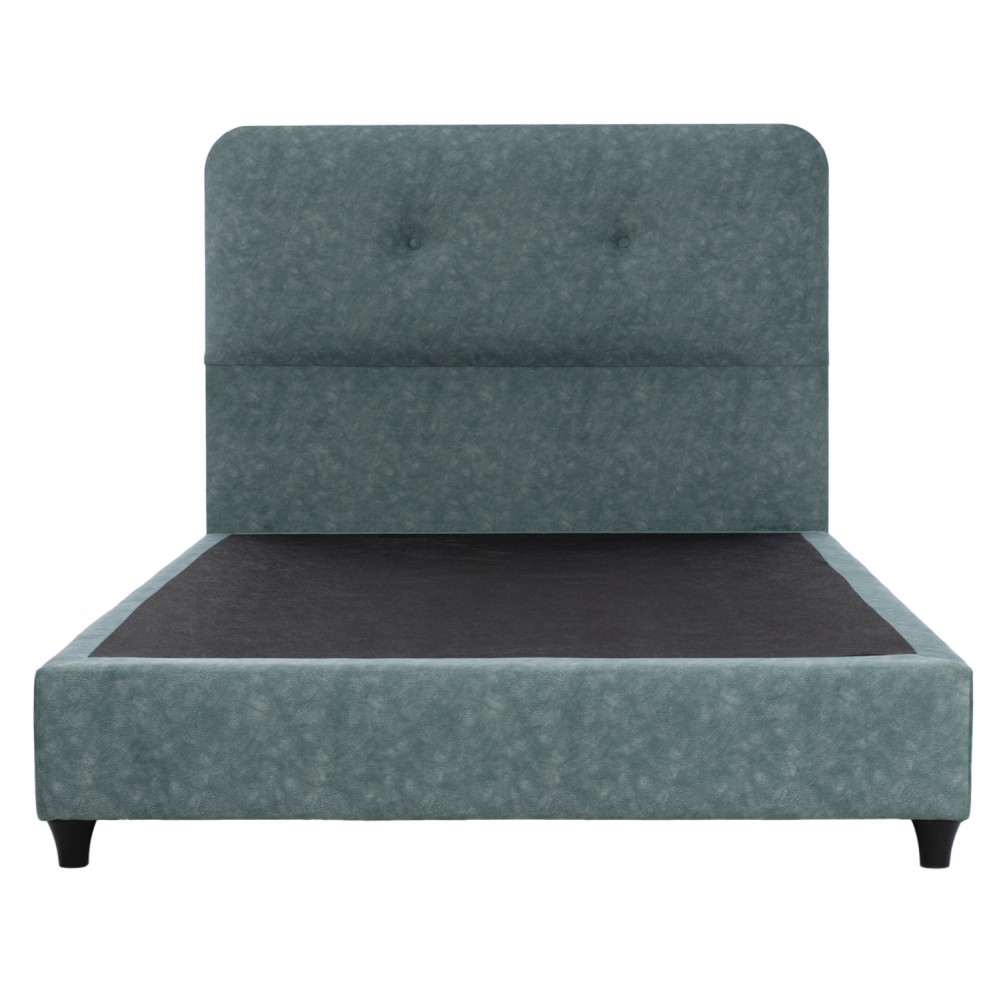 Κρεβάτι "DOLORES" από ύφασμα σε χρώμα πράσινο 90x200