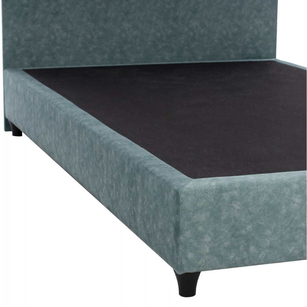 Κρεβάτι "DOLORES" από ύφασμα σε χρώμα πράσινο 90x200