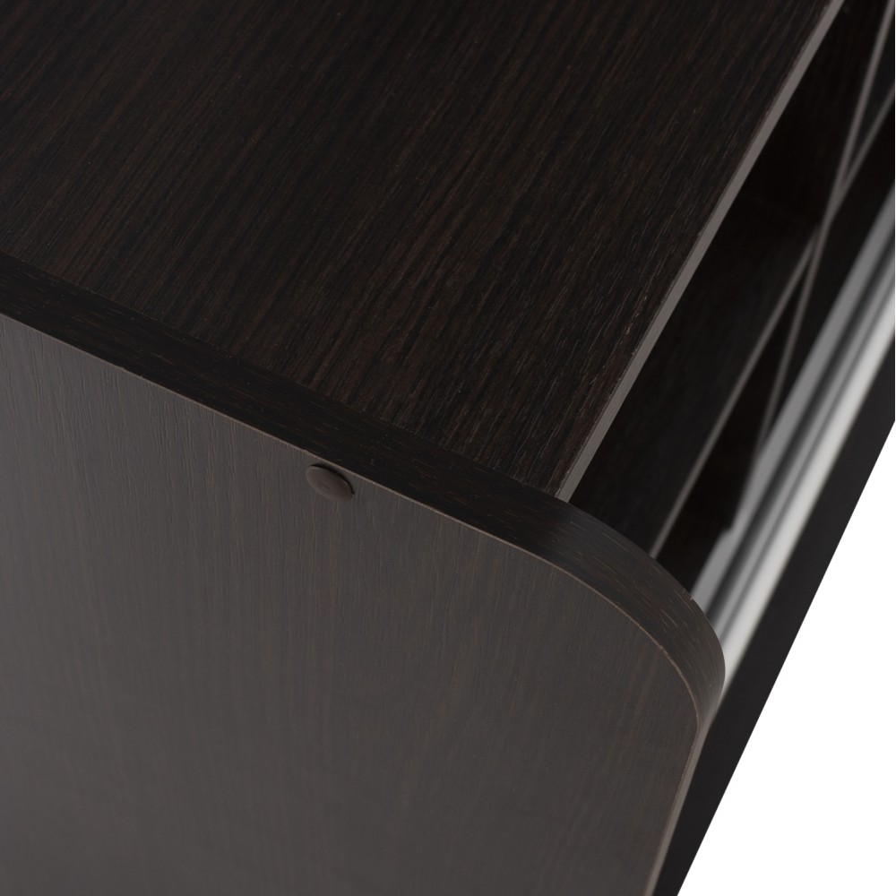 Έπιπλο εισόδου "DULCE" με συρόμενη ντουλάπα και καθρέφτη σε χρώμα βέγκε 118x45x210