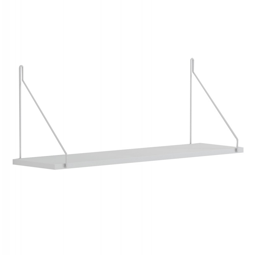 Ραφιέρα τοίχου "AGILAN" από μέταλλο σε χρώμα λευκό 72x20x27