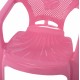 Καρέκλα παιδική από πολυπροπυλένιο σε ροζ χρώμα 36.5x36.5x56.5