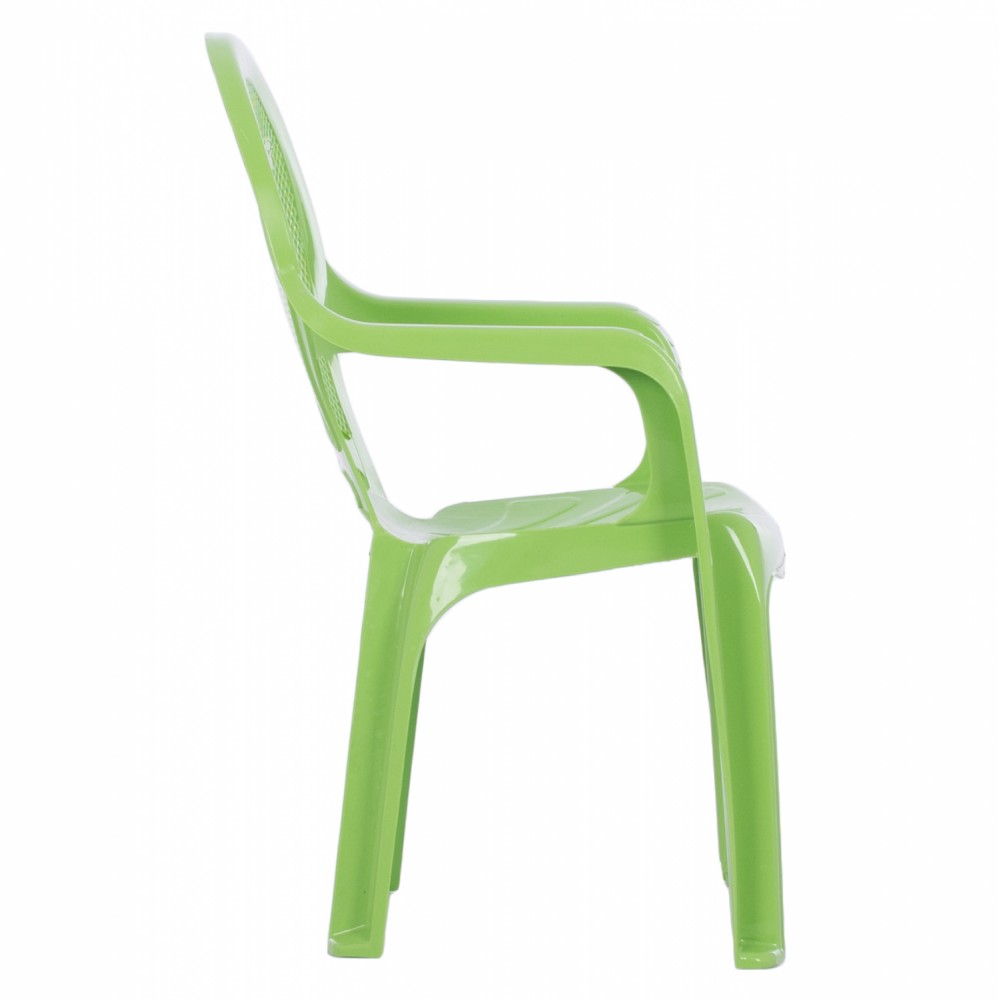 Καρέκλα παιδική από πολυπροπυλένιο σε λαχανί χρώμα 36.5x36.5x56.5