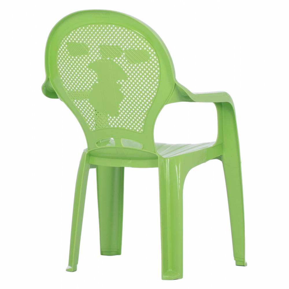 Καρέκλα παιδική από πολυπροπυλένιο σε λαχανί χρώμα 36.5x36.5x56.5