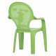 Καρέκλα παιδική από πολυπροπυλένιο σε λαχανί χρώμα 36.5x36.5x56.5