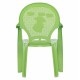Καρέκλα παιδική από πολυπροπυλένιο σε λαχανί χρώμα 36.5x36.5x56.5