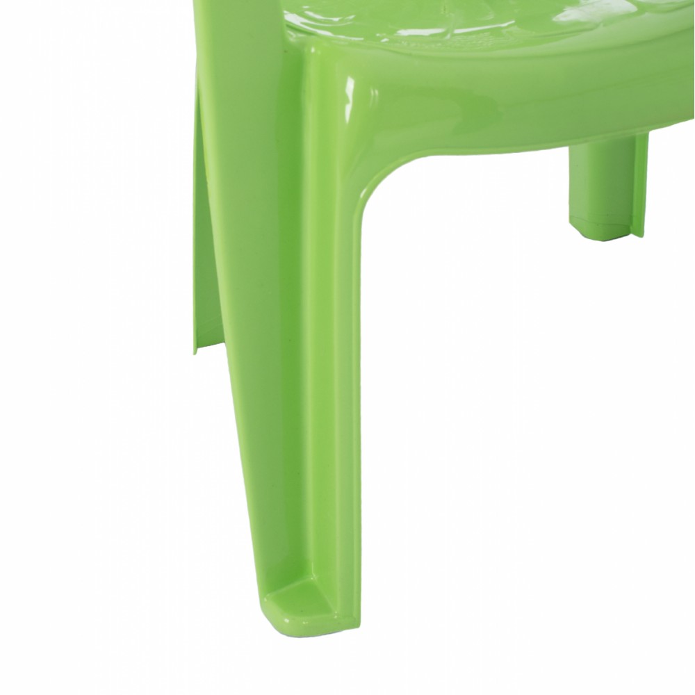 Καρέκλα παιδική από πολυπροπυλένιο σε λαχανί χρώμα 36.5x36.5x56.5