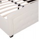 Κρεβάτι από ξύλο/PU σε χρώμα λευκό 150x200