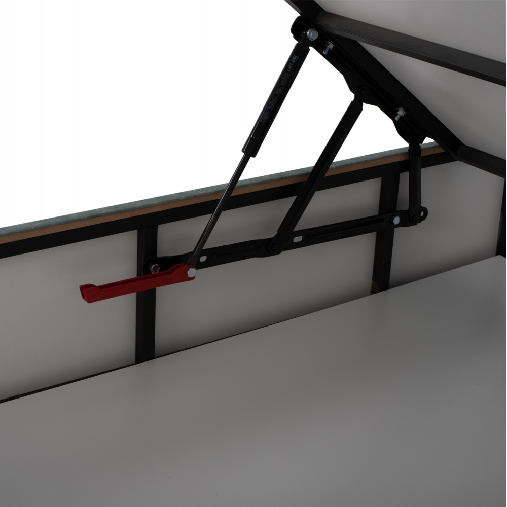 Κρεβάτι υπέρδιπλο "MILO" από ξύλο/βελούδο σε χρώμα πράσινο 160x200