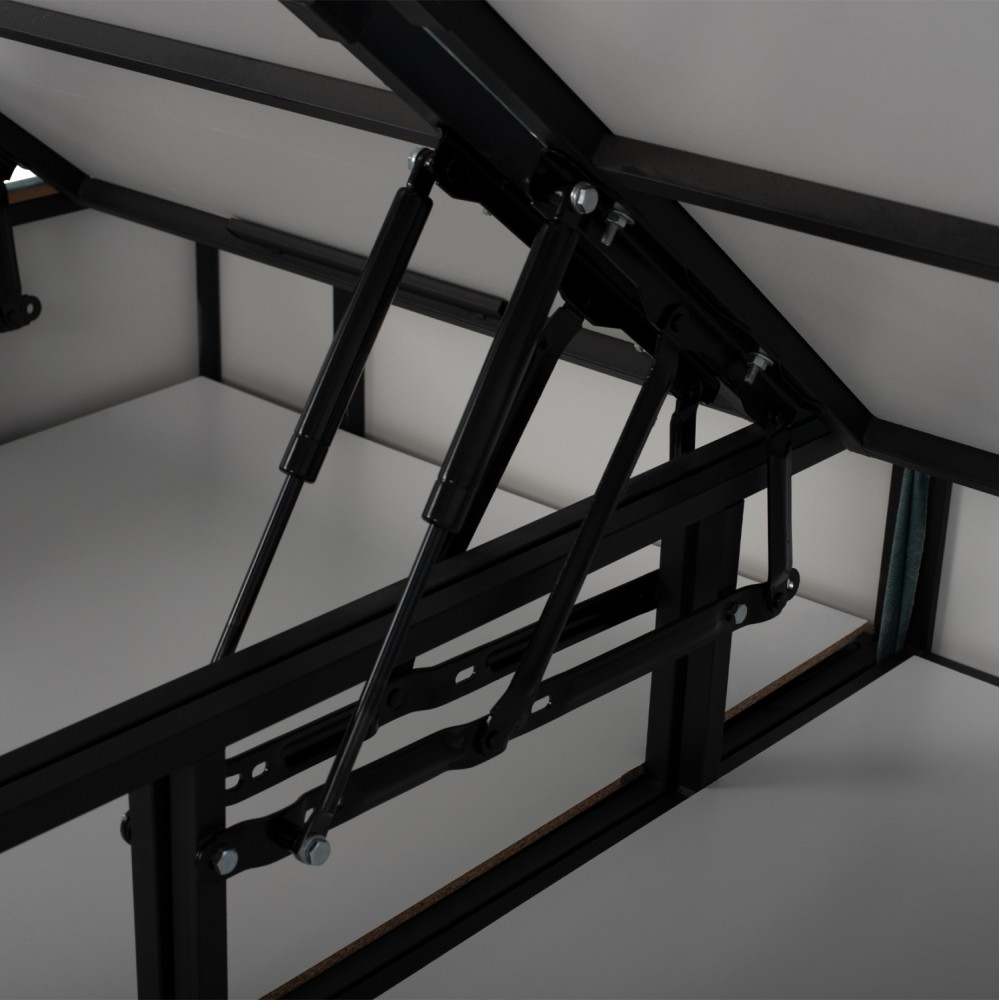 Κρεβάτι υπέρδιπλο "MILO" από ξύλο/βελούδο σε χρώμα πράσινο 160x200