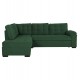 Καναπές κρεβάτι με αριστερή γωνία "JADE" από ύφασμα σε χρώμα κυπαρισσί 250x180x88