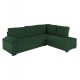 Καναπές κρεβάτι με δεξιά γωνία "JADE" από βελούδο σε χρώμα κυπαρισσί 250x180x88