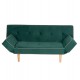 Καναπές κρεβάτι "CRISPIN" από βελούδο σε χρώμα κυπαρισσί 178x90x80