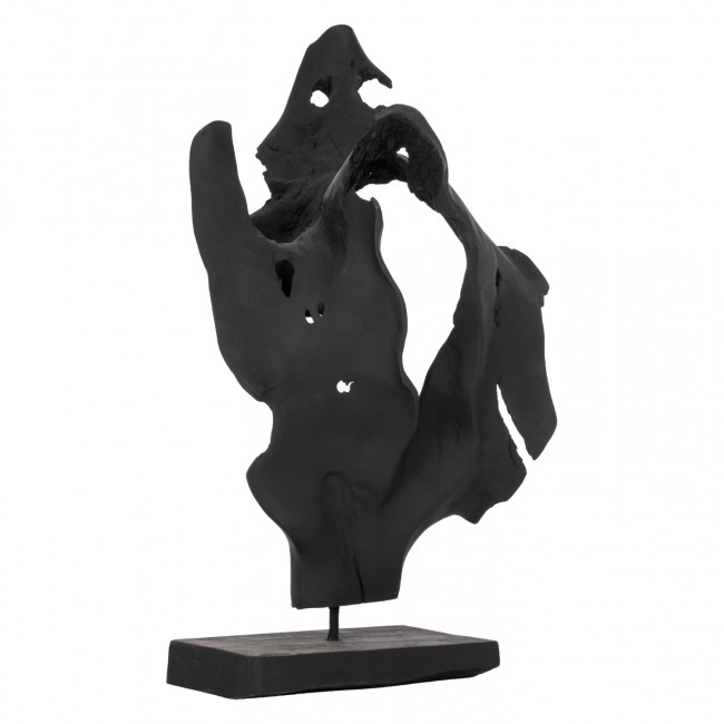 Επιτραπέζιο διακοσμητικό από μασιίφ σε μαύρο χρώμα 26x16x70