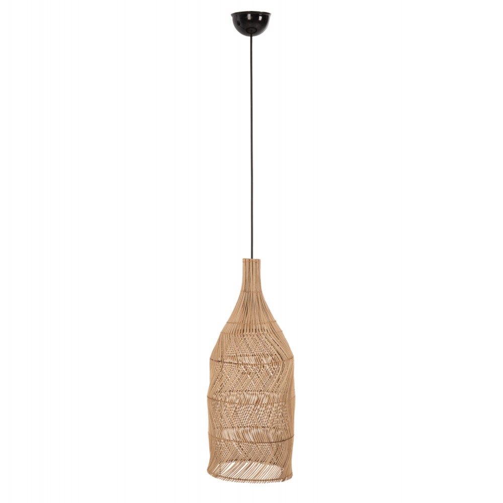 Φωτιστικό οροφής από rattan σε χρώμα φυσικό Φ28x163,5