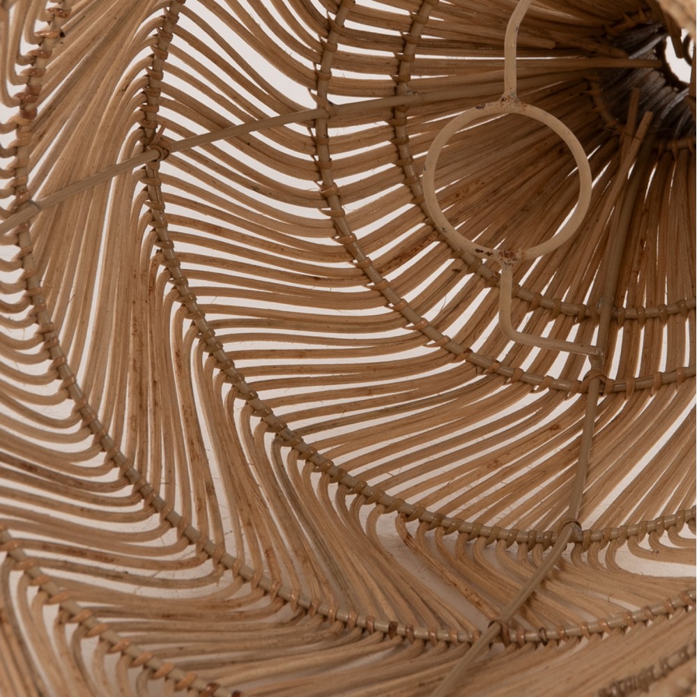 Φωτιστικό οροφής από rattan σε χρώμα φυσικό Φ28x163,5