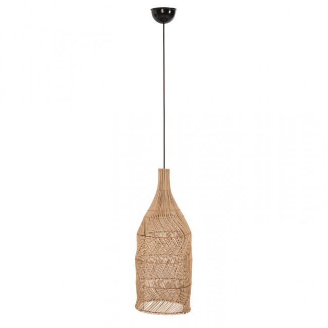 Φωτιστικό οροφής από rattan σε χρώμα φυσικό Φ28x163,5