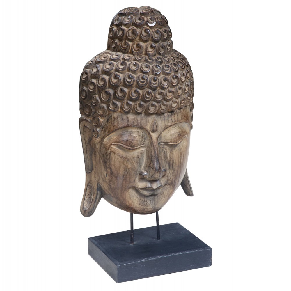 Επιτραπέζιο διακοσμητικό από ξύλο σε χρώμα φυσικό 32x20x65