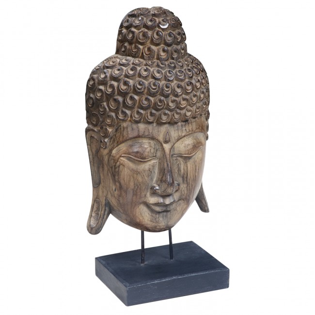 Επιτραπέζιο διακοσμητικό από ξύλο σε χρώμα φυσικό 32x20x65