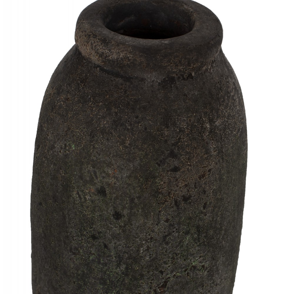 Διακοσμητικά βάζα από κεραμικό σε χρώμα ανθρακί Φ12Χ21