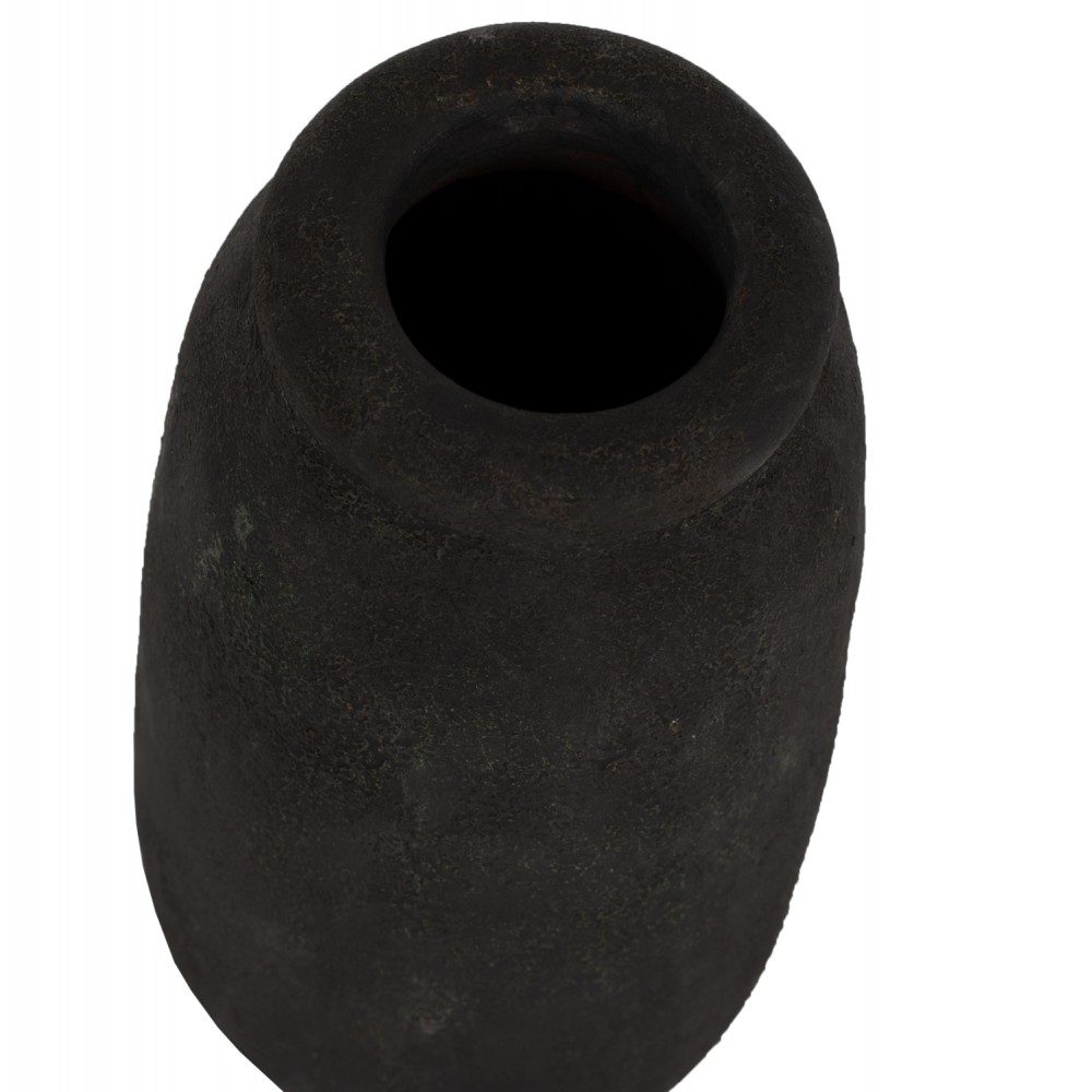 Διακοσμητικά βάζα από κεραμικό σε χρώμα ανθρακί Φ12Χ21