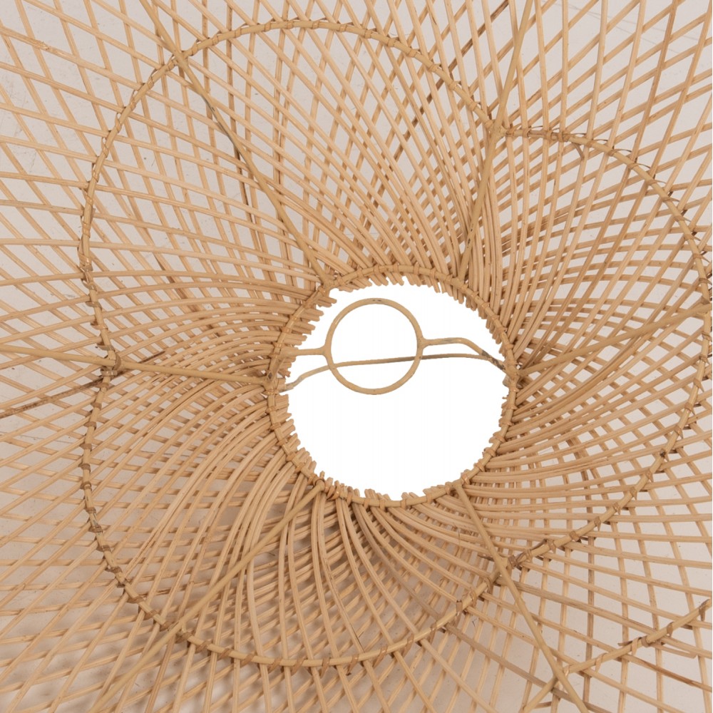 Φωτιστικό οροφής από rattan σε χρώμα φυσικό Φ80x126