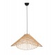 Φωτιστικό οροφής από rattan σε χρώμα φυσικό Φ80x126