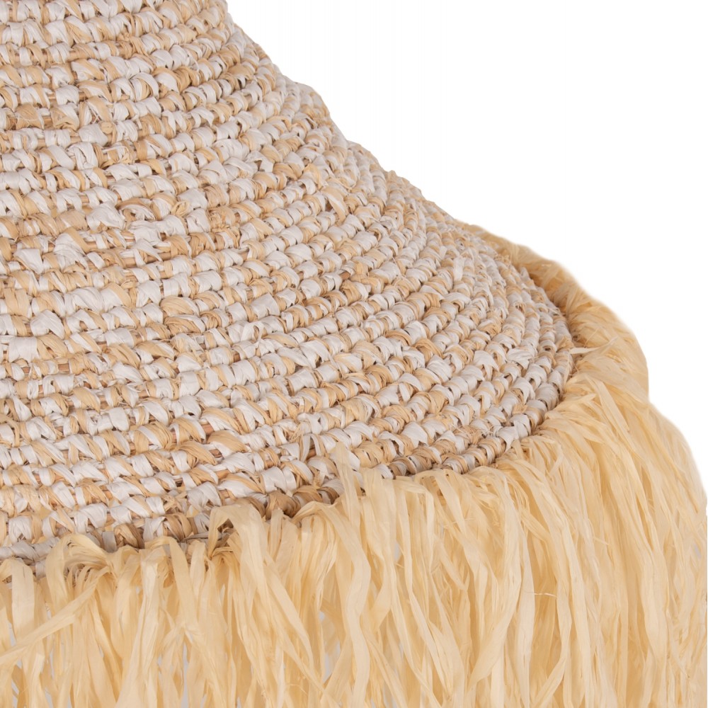 Φωτιστικό οροφής από ίνες φοίνικα σε χρώμα φυσικό Φ53x45