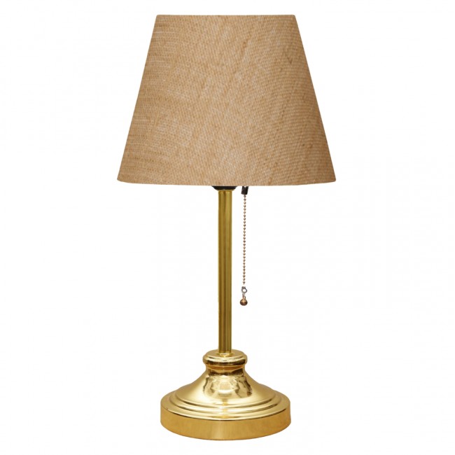 Επιτραπέζιο φωτιστικό ''HM7592.01'' από μέταλλο/ύφασμα σε χρώμα χρυσό/μπεζ