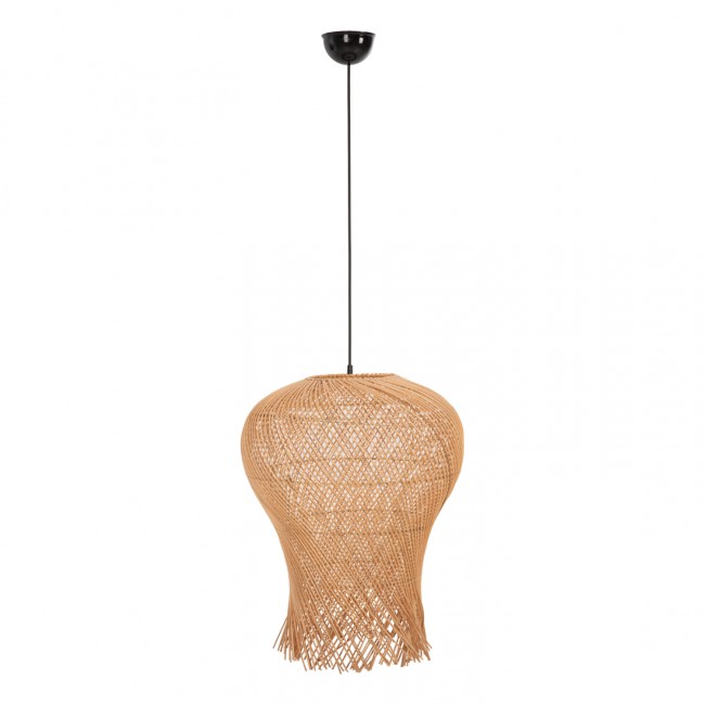 Φωτιστικό οροφής από rattan σε χρώμα φυσικό Φ49x157