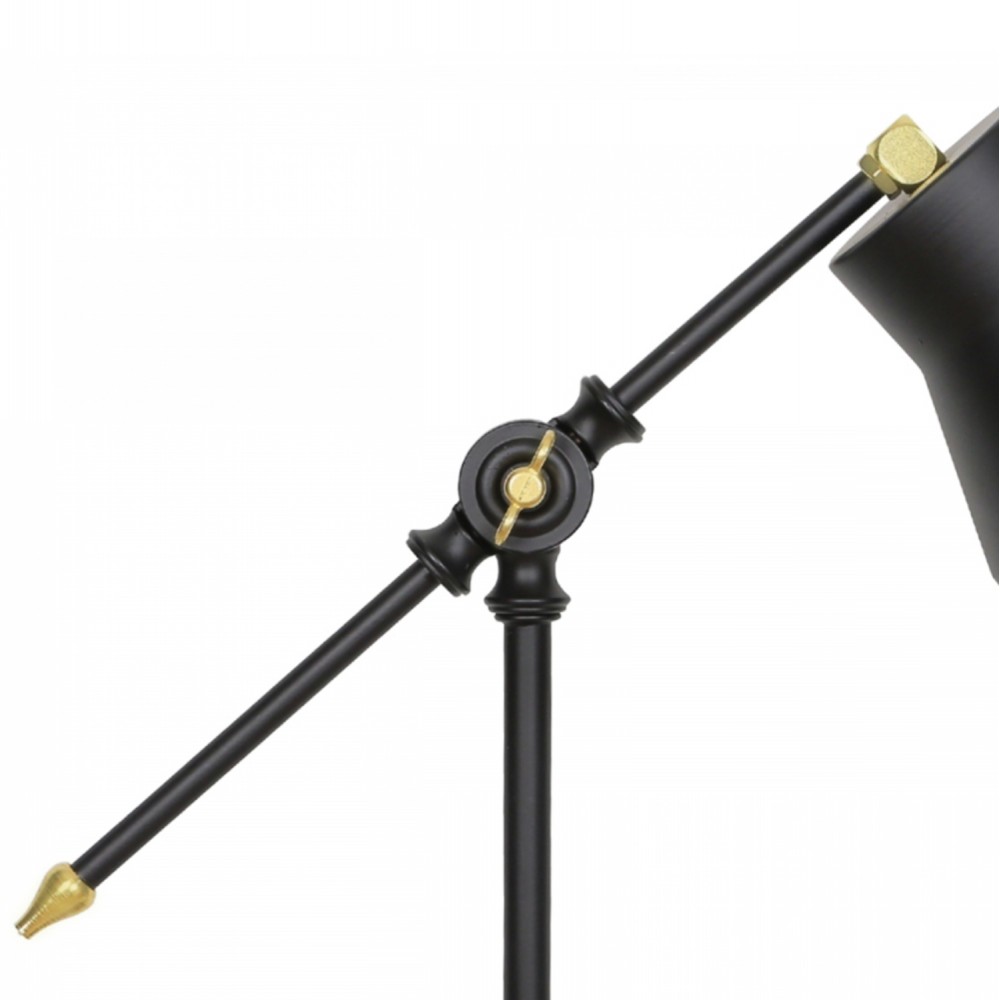 Επιτραπέζιο φωτιστικό ''HM7584.01'' από μέταλλο/ξύλο σε χρώμα μαύρο