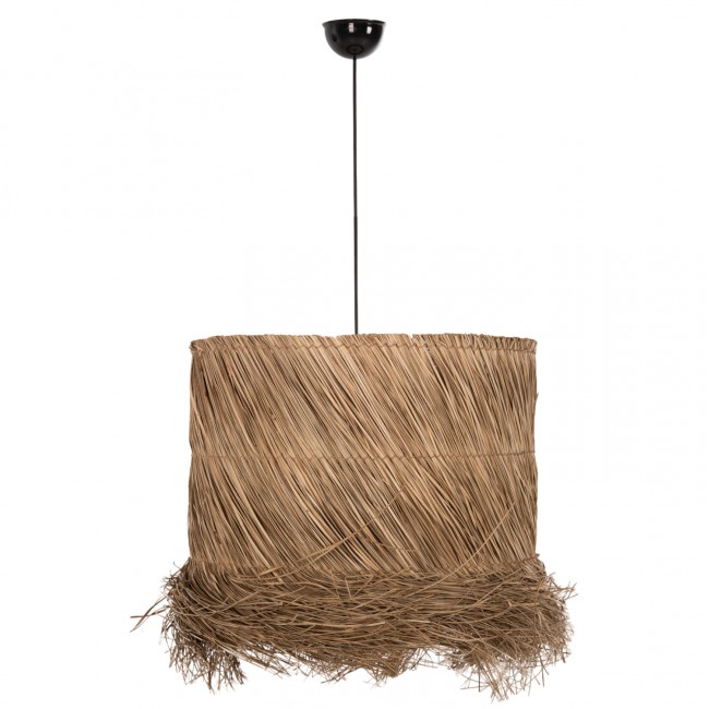 Φωτιστικό οροφής από seagrass σε χρώμα φυσικό Φ51x150